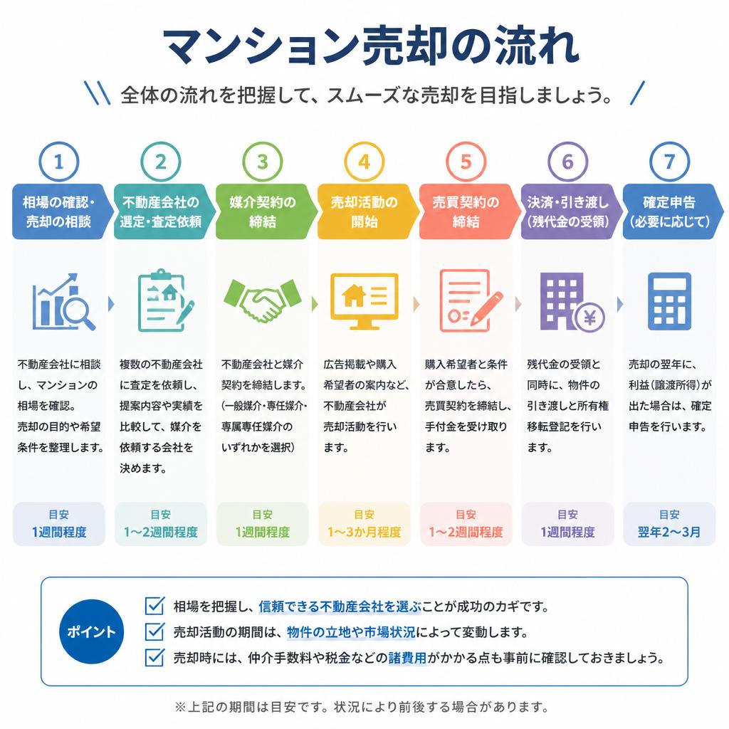 売却プロセスの流れ