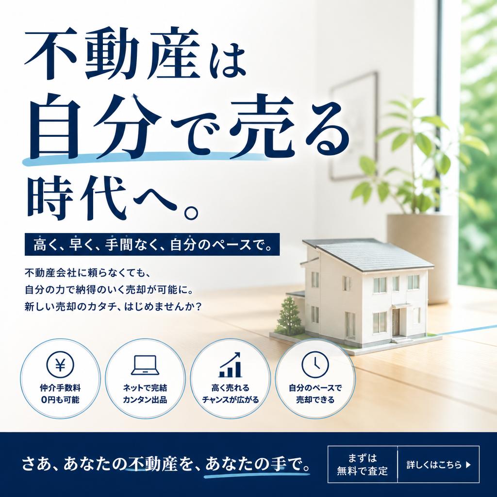 不動産は自分で売る時代へ。