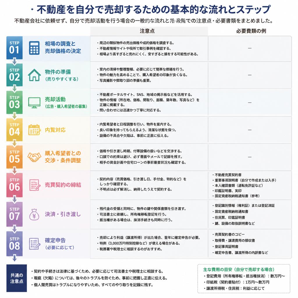 売却の流れを知る